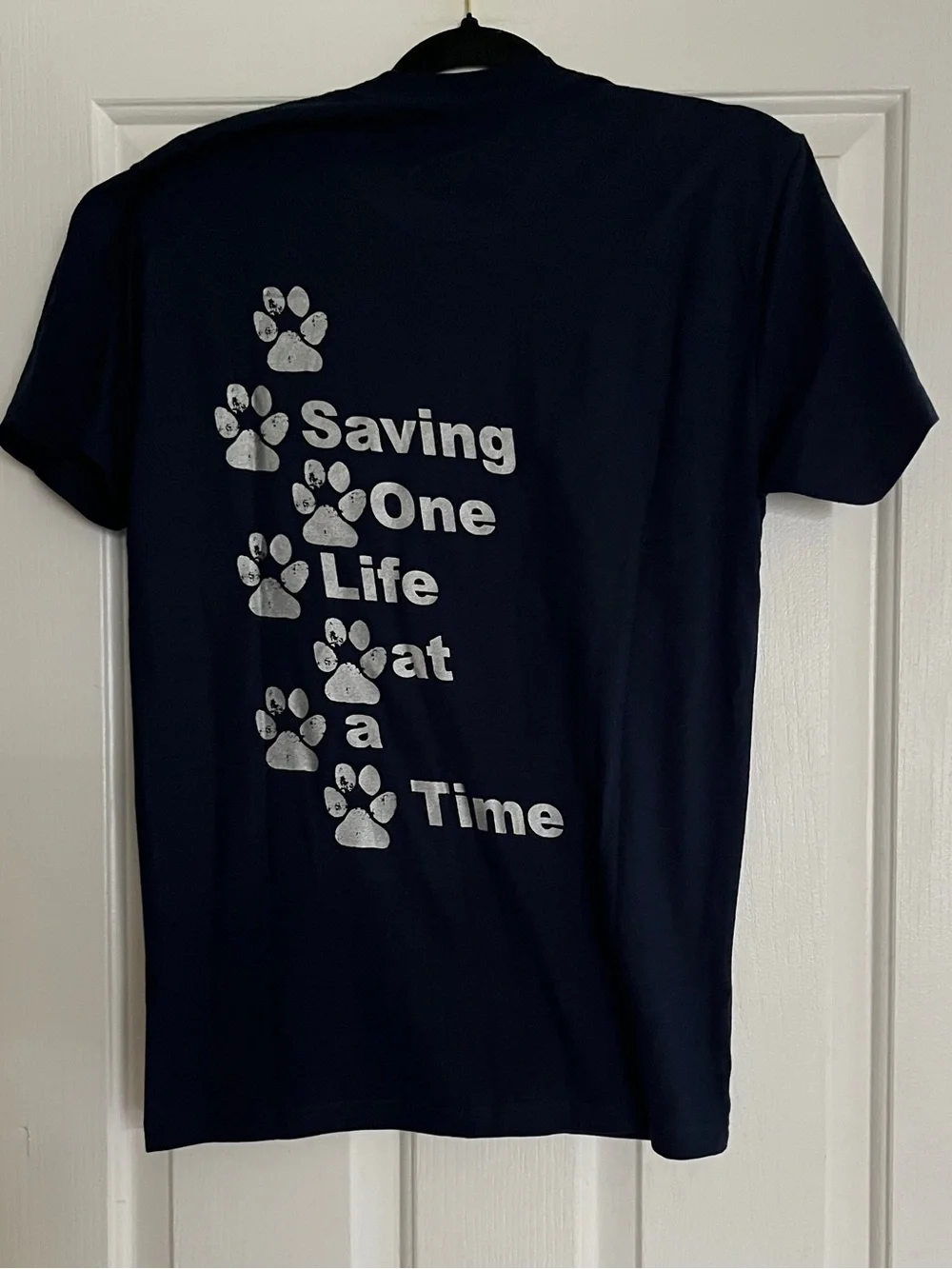 Grunt Style Navy T-Shirt with White Shiba Inu Graphic